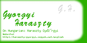 gyorgyi haraszty business card